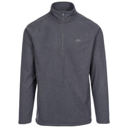 Trespass Mens Keynote Anti Pilling 1/4 Zip Fleece Top - XXXL, Charcoal