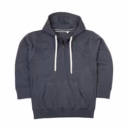 Mantis Mens Superstar Zip Through Hooded Sweat / Hoodie - S, Charcoal Grey Melange