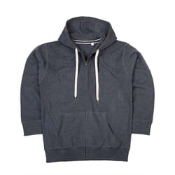 Mantis Mens Superstar Zip Through Hooded Sweat / Hoodie - S, Charcoal Grey Melange