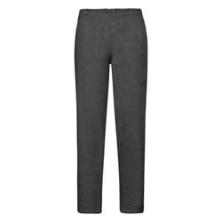Fruit Of The Loom Mens Open Hem Jog Pants / Jogging Bottoms - S, Dark Heather