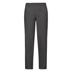 Fruit Of The Loom Mens Open Hem Jog Pants / Jogging Bottoms - XL, Dark Heather