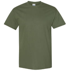 Gildan Mens Heavy Cotton Short Sleeve T-Shirt - 3XL, Military Green