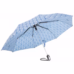 Trespass Maggiemay Automatic Umbrella - One Size, Blue Chevron Print