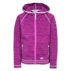 Trespass Childrens Girls Goodness Full Zip Hooded Fleece Jacket - 5-6 Years, Purple Orchid Marl
