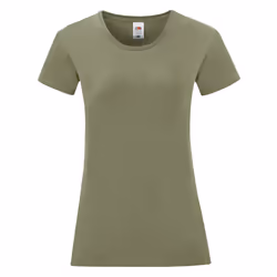 Fruit Of The Loom Womens/Ladies Iconic T-Shirt - XS, Classic Olive