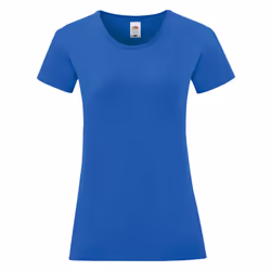 Fruit Of The Loom Womens/Ladies Iconic T-Shirt - L, Royal Blue