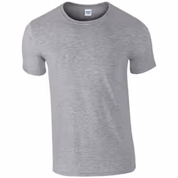 Gildan Mens Short Sleeve Soft-Style T-Shirt - 4XL, RS Sports Grey
