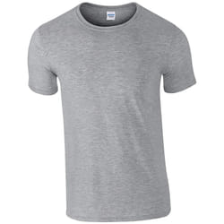 Gildan Mens Short Sleeve Soft-Style T-Shirt - 4XL, RS Sports Grey