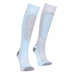 Trespass Womens/Ladies Janus II Ski Socks (Pack Of 2) - 3/6, Mist/aqua