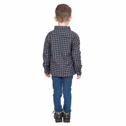 Trespass Childrens/Kids Average Long Sleeved Gingham Shirt - 3-4 Years, Navy Gingham