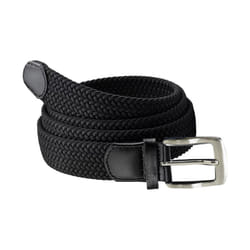 Duke Mens Simon Stretch Braided Belt - S, Black