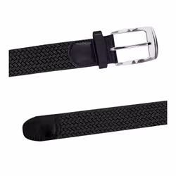 Duke Mens Simon Stretch Braided Belt - S, Black
