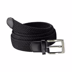 Duke Mens Simon Stretch Braided Belt - XL, Black