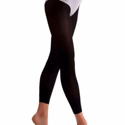 Silky Childrens Girls Essentials Footless Ballet Tights - 9-11 Years, Black