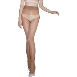 Silky Womens/Ladies Glossy Tights - XL, Natural Tan