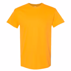 Gildan Mens Heavy Cotton Short Sleeve T-Shirt - 3XL, Gold