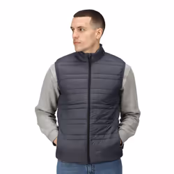 Regatta Mens Fire Down Padded Bodywarmer - L, Seal Grey/Black
