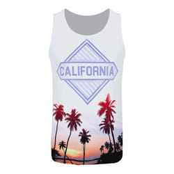 Grindstore Mens California Sub Vest - L, White/Multicoloured