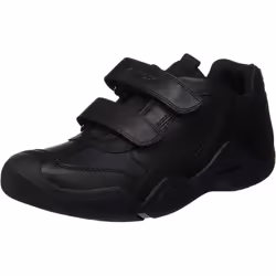 Geox Boys J Wader A Touch Fastening Leather Shoe - 8.5 UK Child, Black