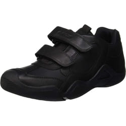 Geox Boys J Wader A Touch Fastening Leather Shoe - 8.5 UK Child, Black