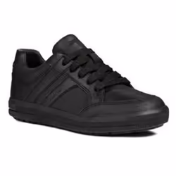 Geox Boys Junior J Arzach B. D Lace Up Leather Trainer - 1.5 UK, Black