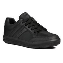 Geox Boys Junior J Arzach B. D Lace Up Leather Trainer - 1.5 UK, Black