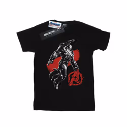 Marvel Boys Avengers Endgame Mono War Machine T-Shirt - 9-11 Years, Black