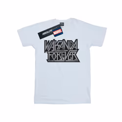 Marvel Mens Wakanda Forever Logo T-Shirt - XXL, White