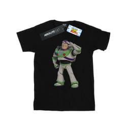 Disney Mens Toy Story Buzz Lightyear Standing T-Shirt - S, Black