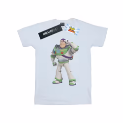 Disney Mens Toy Story Buzz Lightyear Standing T-Shirt - S, White