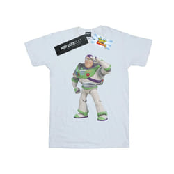 Disney Mens Toy Story Buzz Lightyear Standing T-Shirt - XL, White
