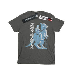 Star Wars Mens Kanji Luke Hoth T-Shirt - L, Charcoal