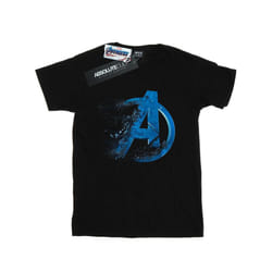 Marvel Boys Avengers Endgame Dusted Logo T-Shirt - 12-13 Years, Black