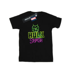 Marvel Mens Hulk Smash T-Shirt - XXL, Black