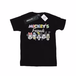 Disney Mens Mickey Mouse Friends Faded Nostalgia T-Shirt - S, Black