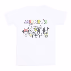 Disney Mens Mickey Mouse Friends Faded Nostalgia T-Shirt - L, White