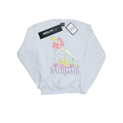 Disney Girls The Little Mermaid Faded Nostalgia Sweatshirt - 9-11 Years, White