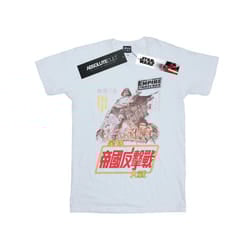 Star Wars Mens The Empire Strikes Back Airbrush Kanji Poster T-Shirt - XXL, White