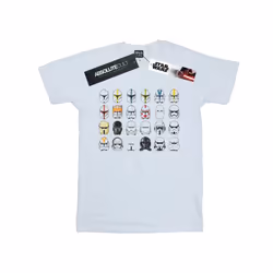 Star Wars Mens Trooper Helmets T-Shirt - L, White