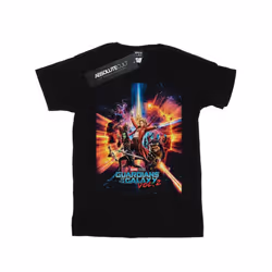 Marvel Studios Mens Guardians Of The Galaxy Vol. 2 Poster T-Shirt - L, Black