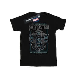 Marvel Mens Fantastic Four Fantasticar Neon T-Shirt - XXL, Black