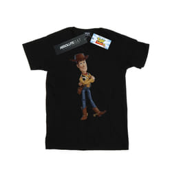 Disney Mens Toy Story 4 Sherrif Woody T-Shirt - S, Black