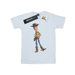 Disney Mens Toy Story 4 Sherrif Woody T-Shirt - L, White
