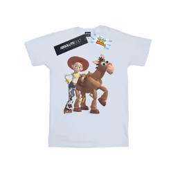 Disney Mens Toy Story 4 Jessie And Bullseye T-Shirt - XXL, White