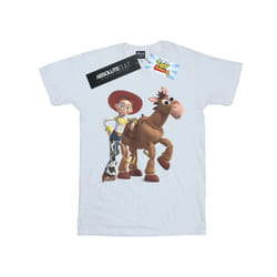 Disney Mens Toy Story 4 Jessie And Bullseye T-Shirt - XXL, White