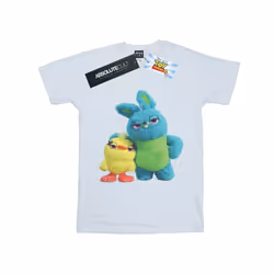 Disney Mens Toy Story 4 Ducky And Bunny T-Shirt - S, White