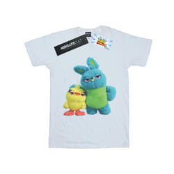 Disney Mens Toy Story 4 Ducky And Bunny T-Shirt - S, White