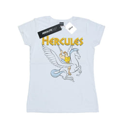Disney Womens/Ladies Hercules With Pegasus Cotton T-Shirt - S, White