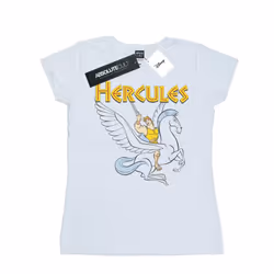 Disney Womens/Ladies Hercules With Pegasus Cotton T-Shirt - XL, White