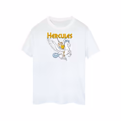 Disney Womens/Ladies Hercules With Pegasus Cotton Boyfriend T-Shirt - L, White